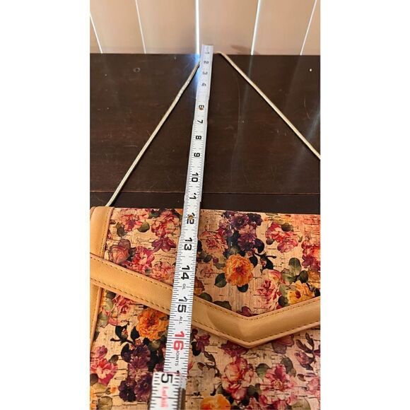 Sondra Roberts Floral Cork clutch shoulder bag NEW - Picture 5 of 10